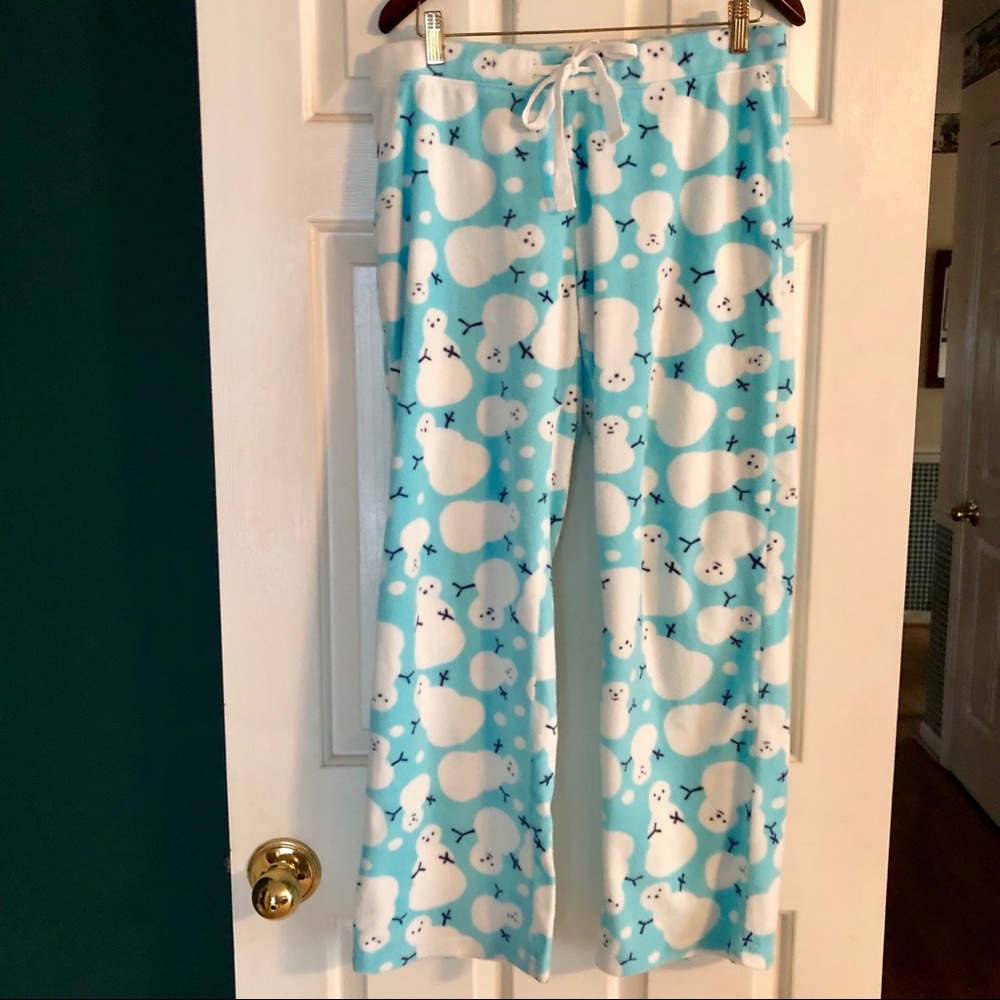 Snowman Fleece Pajama Bottoms